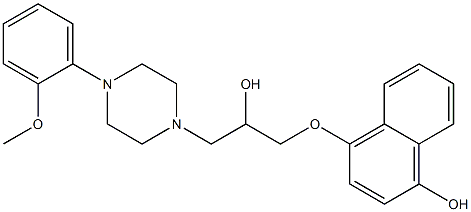 (naphthyl)hydroxy-naftopidil 结构式