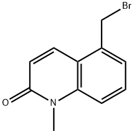 2(1H)-Quinolinone,5-(bromomethyl)-1-methyl-(9CI) 结构式