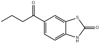 2(3H)-Benzothiazolone,6-(1-oxobutyl)-(9CI) 结构式