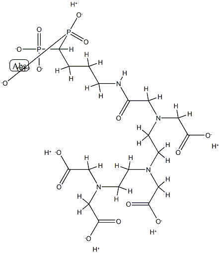 DTPA-4-aminobutane-1,1-diphosphonate 结构式