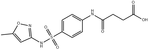 4-(4-{[(5-methyl-3-isoxazolyl)amino]sulfonyl}anilino)-4-oxobutanoic acid 结构式