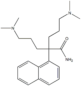 α,α-Bis[3-(dimethylamino)propyl]-1-naphthaleneacetamide 结构式