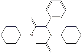 Acetamide, N-cyclohexyl-2-(N-cyclohexylacetamido)-2-phenyl- (6CI, 7CI, 8CI) 结构式