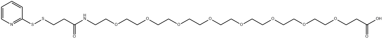 吡啶二硫丙酰胺-八聚乙二醇-丙酸 结构式