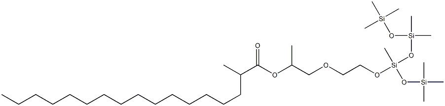 聚二甲基硅氧烷 PEG-8 异硬脂酸酯 结构式