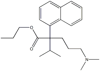 α-[3-(Dimethylamino)propyl]-α-isopropyl-1-naphthaleneacetic acid propyl ester 结构式