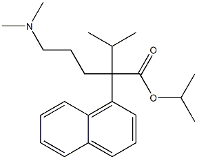 α-[3-(Dimethylamino)propyl]-α-isopropyl-1-naphthaleneacetic acid isopropyl ester 结构式