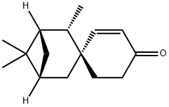 Spiro[bicyclo[3.1.1]heptan-3,1′-[2]cyclohexen]-4′-on, 2,6,6-trimethyl-, [1S-(1.alpha,2.beta,3.beta,5.alpha)]- 结构式