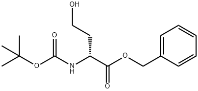 (R)-苄基2-((叔丁氧羰基)氨基)-4-羟基丁酸酯 结构式