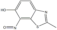 6-Benzothiazolol,2-methyl-7-nitroso-(9CI) 结构式
