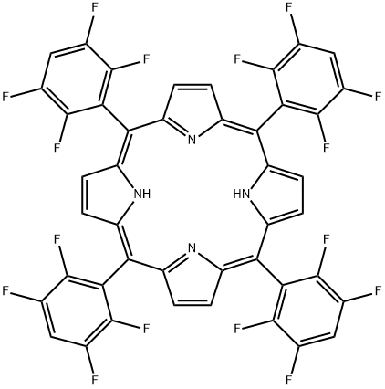 MESO-四(2,3,5,6-四氟苯基)卟啉 结构式