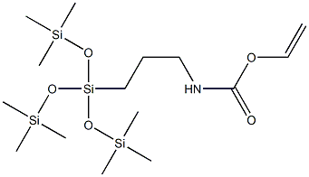 3-[三(三甲基硅氧基)硅烷基]甲基丙烯酸丙酯 结构式