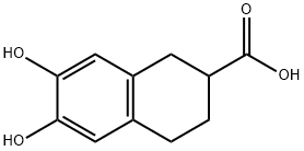 2-Naphthalenecarboxylicacid,1,2,3,4-tetrahydro-6,7-dihydroxy-(9CI) 结构式