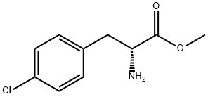 (R)-2-氨基-3-(4-氯苯基)丙酸甲酯 结构式