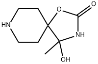 1-Oxa-3,8-diazaspiro[4.5]decan-2-one,4-hydroxy-4-methyl-(9CI) 结构式