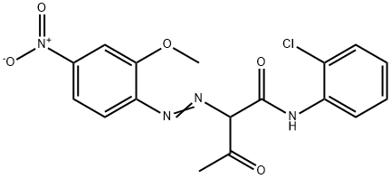 α-(2-Methoxy-4-nitrophenylazo)-2'-chloroacetoacetanilide 结构式