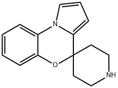 SPIRO[BENZO[B]PYRROLO[1,2-D][1,4]OXAZINE-4,4-PIPERIDINE] 结构式