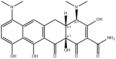 米诺环素5,6A脱氢杂质 结构式