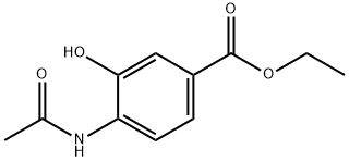 4-乙酰氨基-3-羟基苯甲酸乙酯 结构式