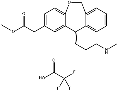 N-DesMethyl Olopatadine Methyl Ester Trifluoroacetic Acid Salt 结构式