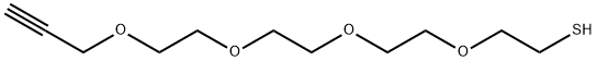 巯基-四聚乙二醇-丙炔基 结构式