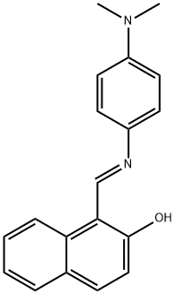 1-({[4-(dimethylamino)phenyl]imino}methyl)-2-naphthol 结构式