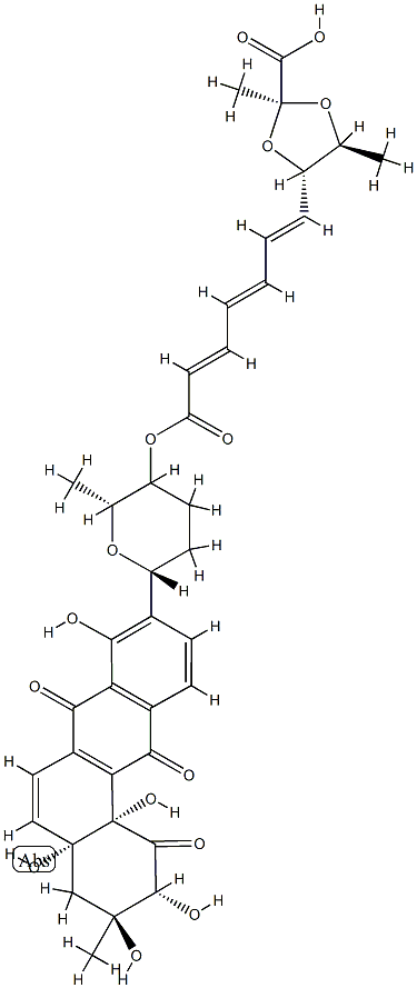 二氧黄溶霉素 结构式