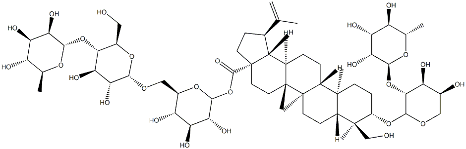 白头翁皂苷B 结构式