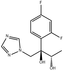 (2R,3S)-2-(2,4-二氟苯基)-1-(1H-1,2,4-三唑-1-基)-2,3-丁二醇 结构式