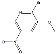 2-溴-3-甲氧基-5-硝基吡啶 结构式