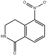 5-Nitro-3,4-dihydroisoquinolin-1(2H)-one 结构式