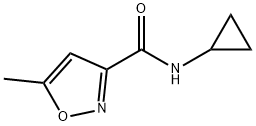 3-Isoxazolecarboxamide,N-cyclopropyl-5-methyl-(9CI) 结构式