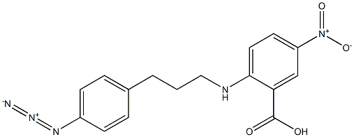 5-nitro-2-(N-3-(4-azidophenyl)propylamino)benzoic acid 结构式