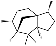 (3R,8aβ)-2,3,3a,4,5,6,7,8a-Octahydro-3β,6β,8,8-tetramethyl-1H-3aα,7α-methanoazulene 结构式