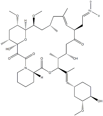 他克莫司-<SUP>13</SUP>C 结构式