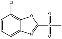 7-氯-2-(甲磺酰)苯并[D]噁唑 结构式