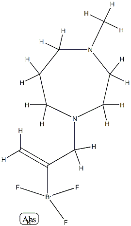 三氟(3-(4-甲基-1,4-二氮杂环庚-1-基)丙-1-烯-2-基)硼酸钾 结构式