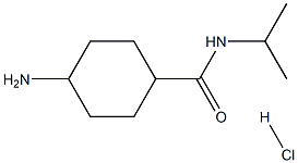 Cyclohexanecarboxamide, 4-amino-N-(1-methylethyl)-, hydrochloride (1:1), cis- 结构式