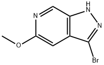 3-溴-5-甲氧基-1H-吡唑并[3,4-C]吡啶 结构式
