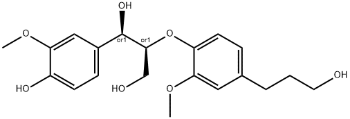 赤式-愈创木基甘油-BETA-O-4'-二氢松柏醇 结构式