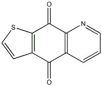 Thieno[3,2-g]quinoline-4,9-dione 结构式