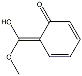 2,4-Cyclohexadien-1-one,6-(hydroxymethoxymethylene)-(9CI) 结构式