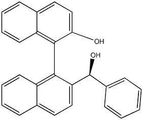 (S)-2-羟基-2'-[(S)-羟基(苯基)甲基]-[1,1'-联萘] 结构式