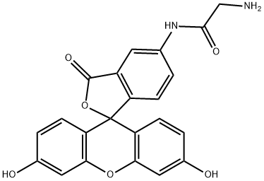 5-(Aminoacetamido)fluorescein(fluoresceinylglycineamide) 结构式