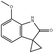 7-甲氧基-1H-螺[环丙烷-1,3-吲哚]-2-酮 结构式