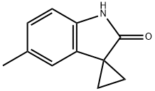 5-Methyl-1H-spiro[cyclopropane-1,3-indole]-2-one 结构式