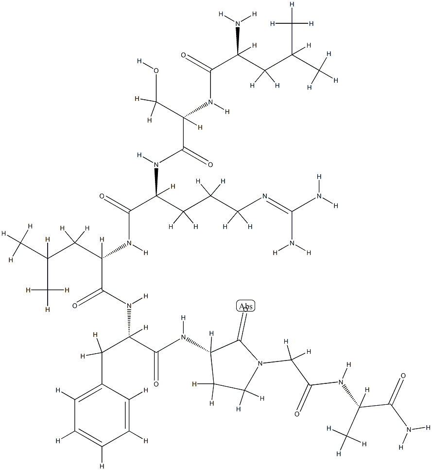 gamma-lactam(11) human growth hormone (6-13) 结构式