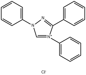 1,3,4-三苯基-1H-1,2,4-三唑-4-鎓氯盐 结构式
