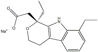 (S)-Etodolac monosodium salt 结构式