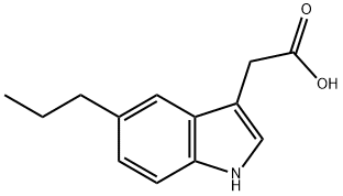 1H-Indole-3-aceticacid,5-propyl-(9CI) 结构式